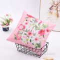 Christmas Cushion Cover Custom Pink Flamingos Velvet Pillow Case Cushion Cover Supplier